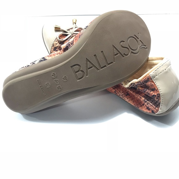 BALLASOX by Corso Como Foldable Orange Python Flat - Picture 5 of 6